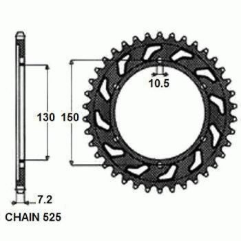 Звезда ведомая Sunstar 1-4598-45