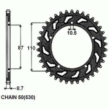 Звезда ведомая Sunstar 1-5383-42