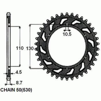 Звезда ведомая Sunstar 1-5474 42