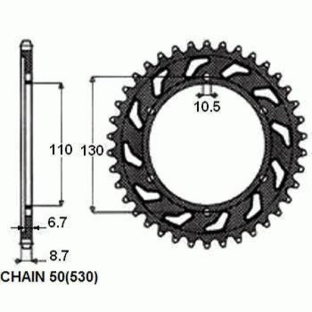 Звезда ведомая Sunstar 1-5480 38