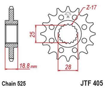 Звезда JT JTF405.20RB