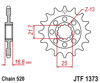 Звезда JT JTF1373.16RB аналог 3D416 <span style="display:none;">JTF1373.16</span>