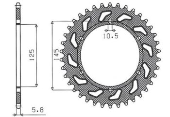 Звезда Sunstar 3541-45 JTR855.45