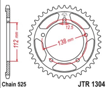 Звезда JT JTR1304.42 аналог Sunstar 4483-42