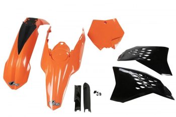 UFO Комплект пластика с защитой вилки  KTM SX/SXF ’07-’10 KTKIT506F999