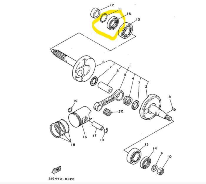 Yamaha 93103-32807-00 — оригинальный сальник (Oil Seal)