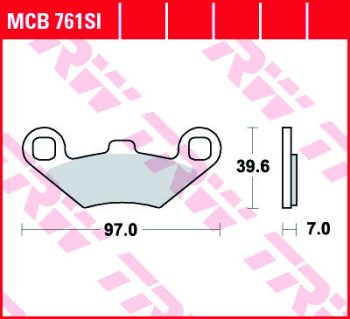 Тормозные колодки TRW MCB761SI FA159