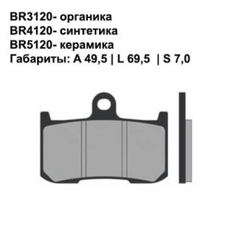 Тормозные колодки Brenta BR4120 FA347