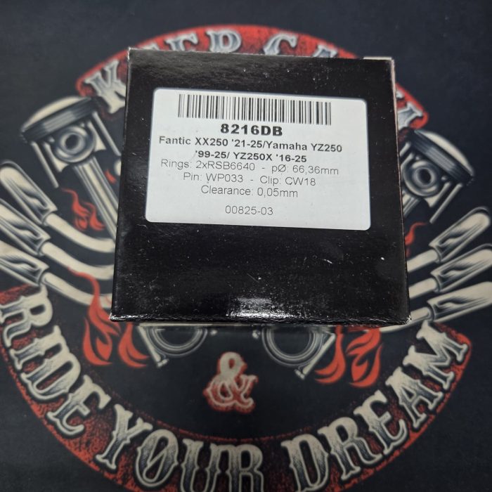 Поршень Wossner 8216DB Yamaha YZ 250 99-25, RM 250 03-12, YZ 250X 16-25, Fantic XX 250 2 кольца 66,36mm