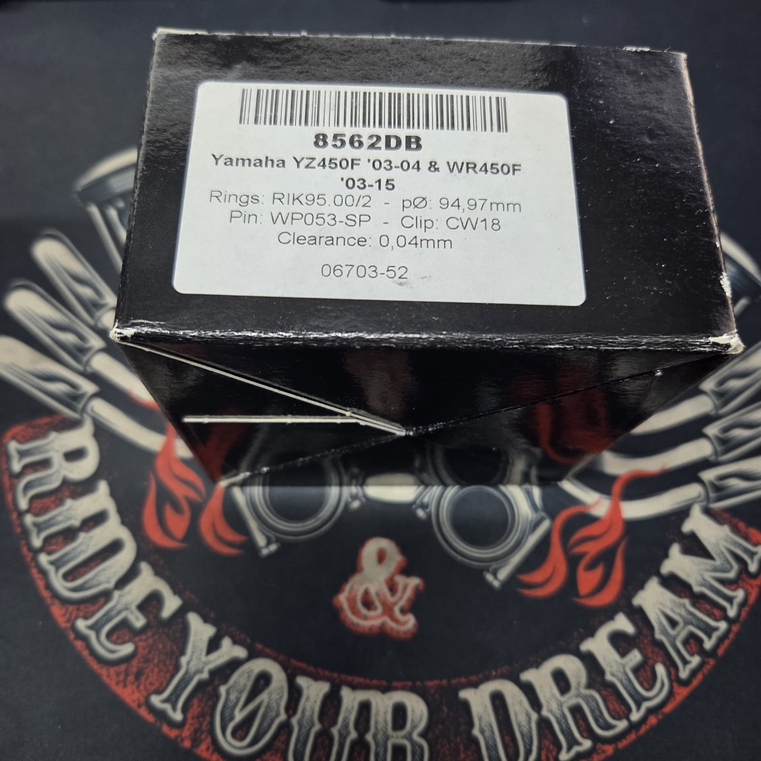 Поршень Wossner 8562DB Yamaha YZF 450 03-04, WRF 450 03-15 94,97mm (12,5:1=OEM)