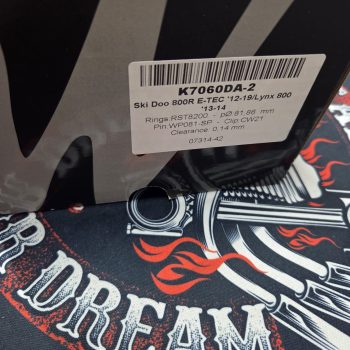 Поршни Wossner K7060DA-2 Ski Doo / Lynx 800R Rave, 800 E-TEC '12-19 81.86mm