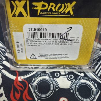 Ремкомплект заднего главного тормозного цилиндра ProX 37.910019 Yamaha WRF 250/450 03-18, YZ 125/250 03-18, YZF 250/450 03-18 Аналог AllBalls 18-1019