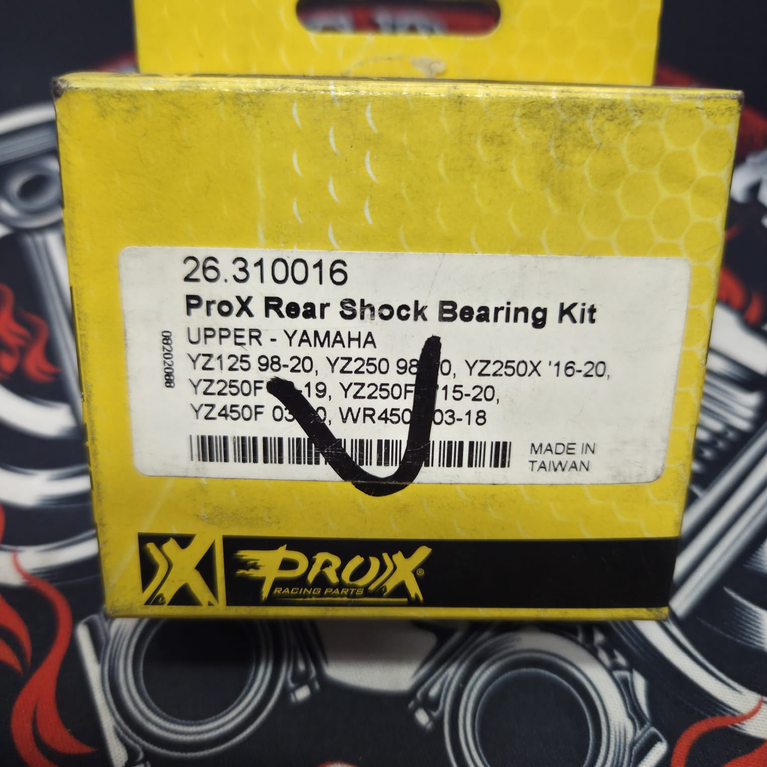 Подшипник заднего амортизатора верхний ProX 26.310016 Yamaha YZ 125/250 98-25, YZF 250 01-25 аналог AllBalls 29-1016