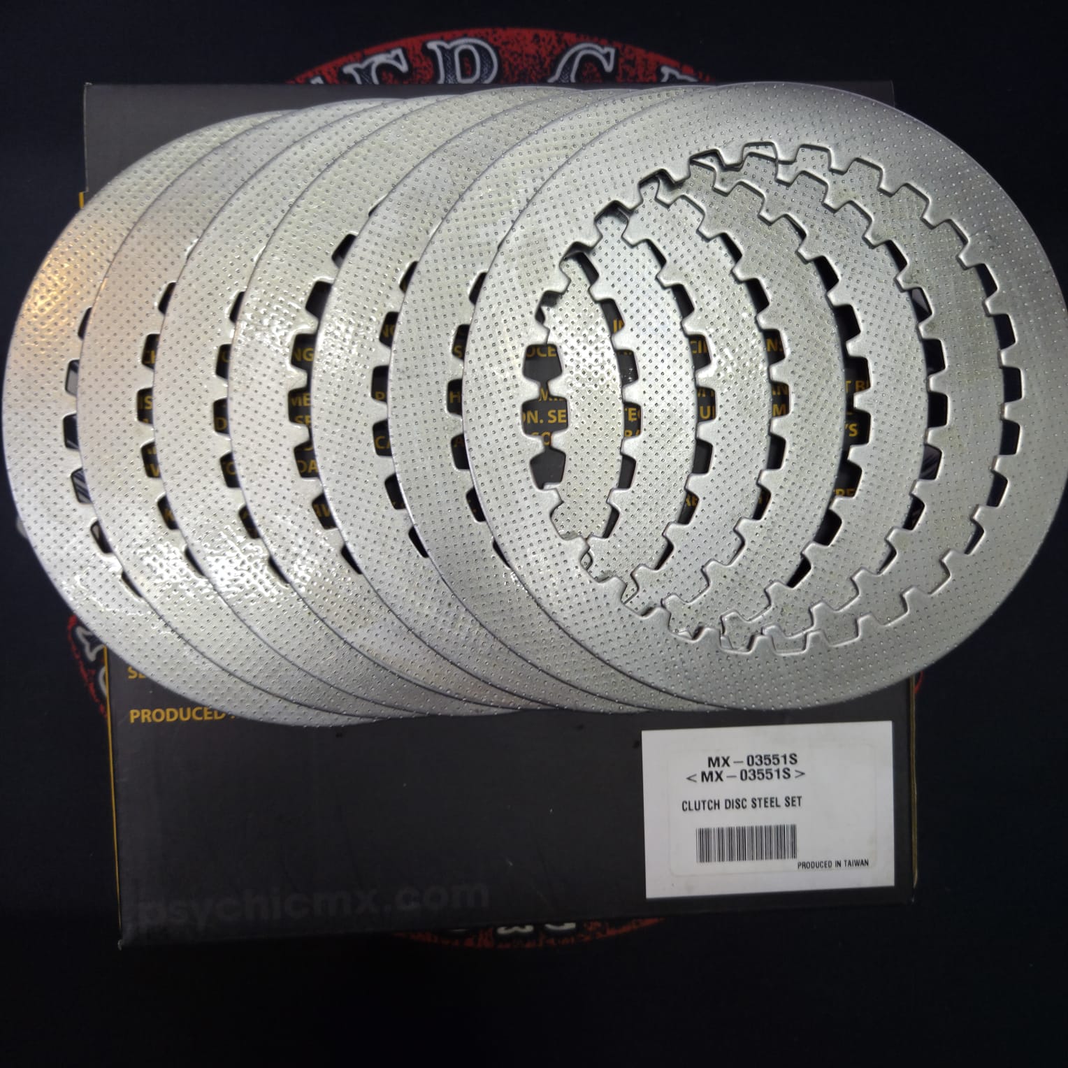 Стальные диски сцепления Psychic MX-03551S Honda CRF 450R 02-16, CRF 450X 05-16 7 шт.
