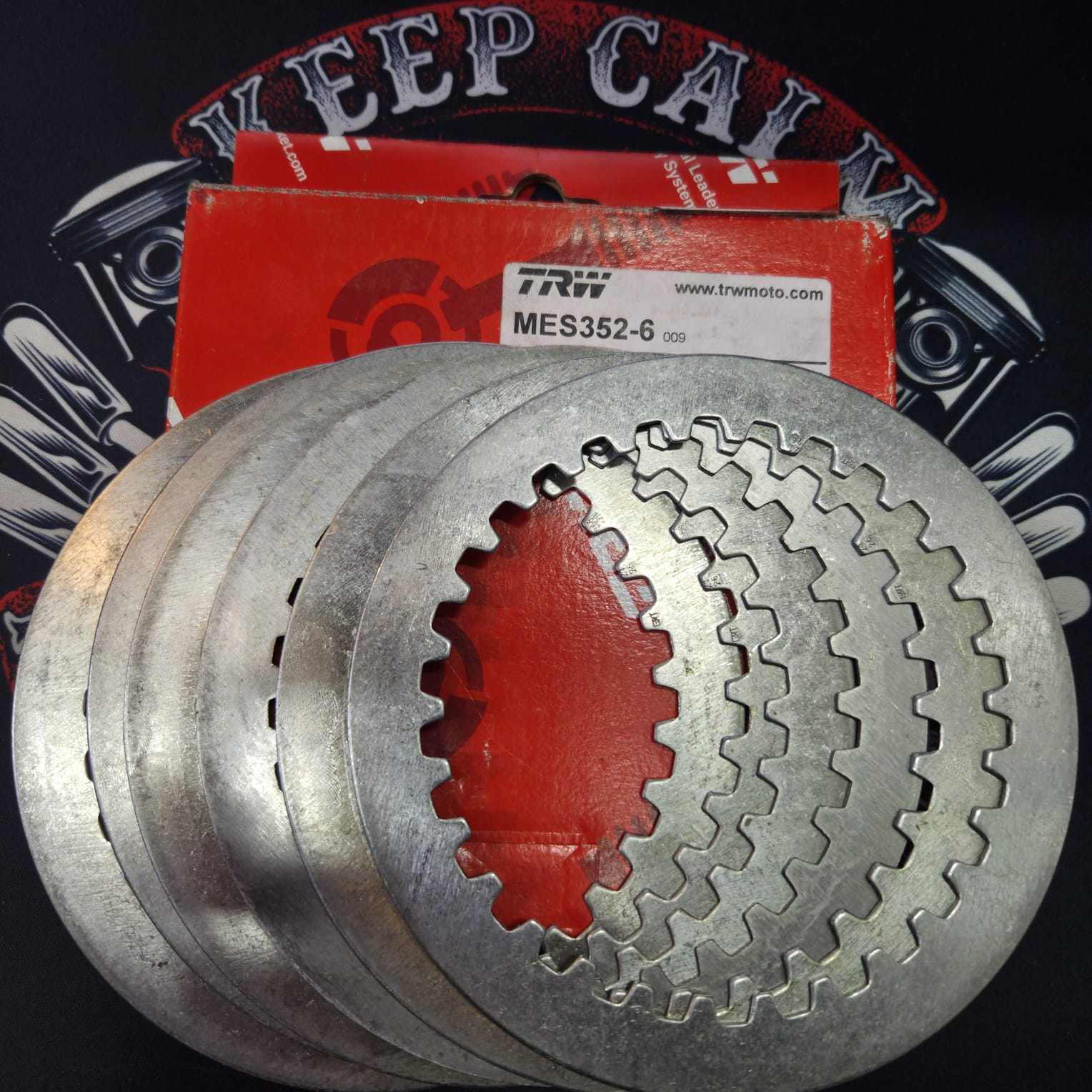 Стальные диски сцепления TRW MES352-6 Aprilia Pegaso 650 05-10, Yamaha YZ 250 88-17, MT-03 06-14, XTX/XTR 660 04-16, XTZ 660 08-16