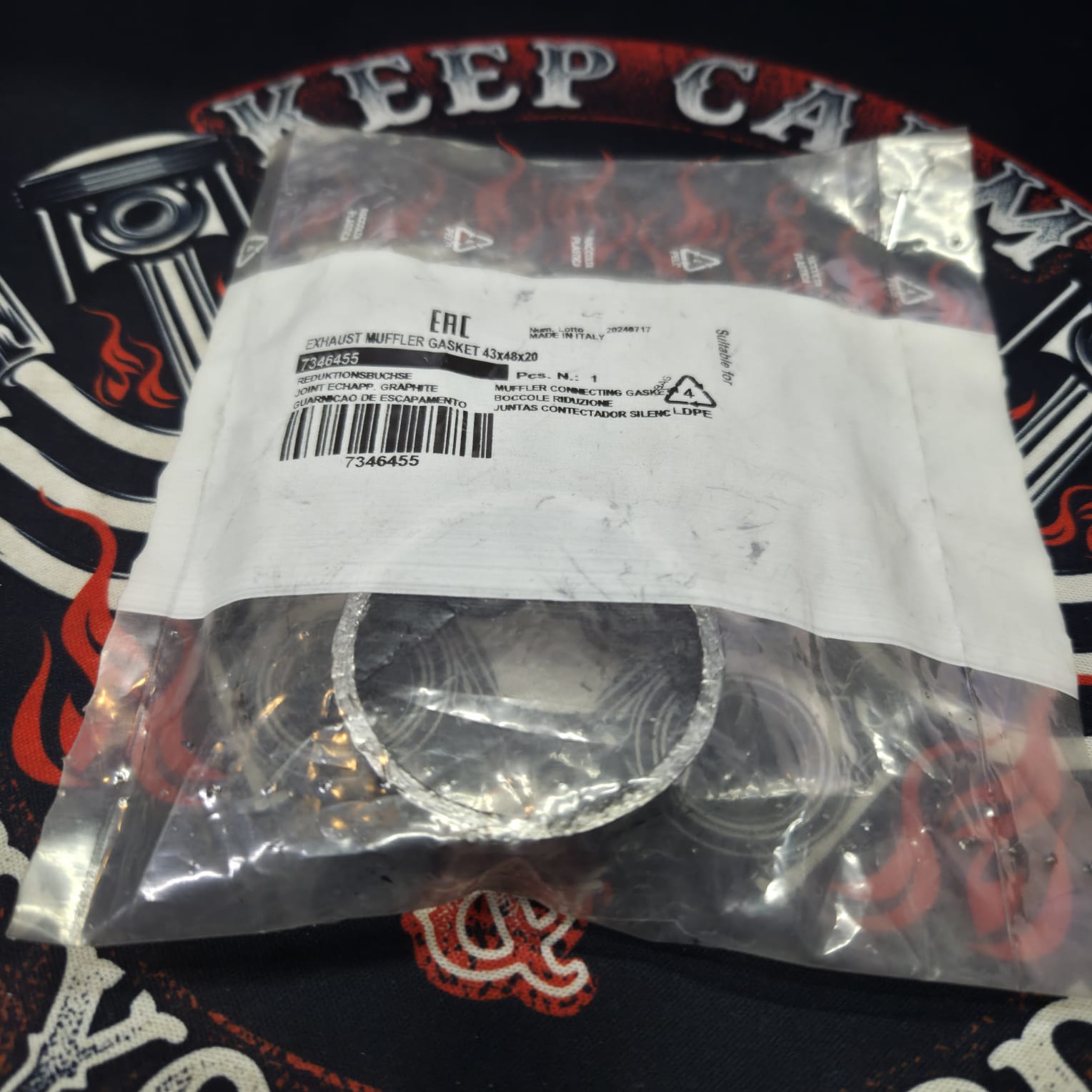 Прокладка глушителя Athena S410210012036 Honda Suzuki 43x48x20mm