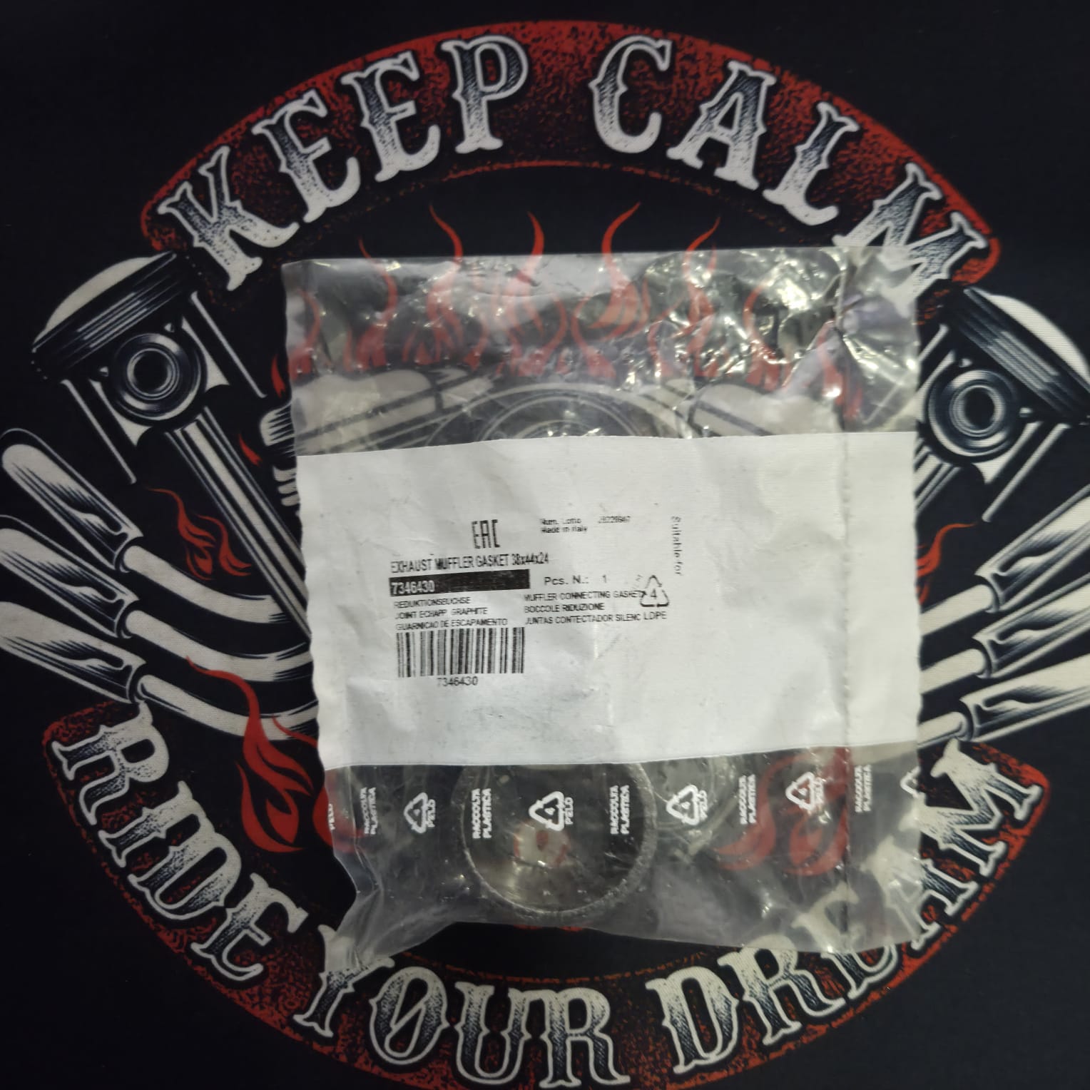 Прокладка глушителя Athena S410210012034 38x44x24mm Honda Kawasaki Suzuki кросс 18392-MK4-000 Tourmax MCG-104C