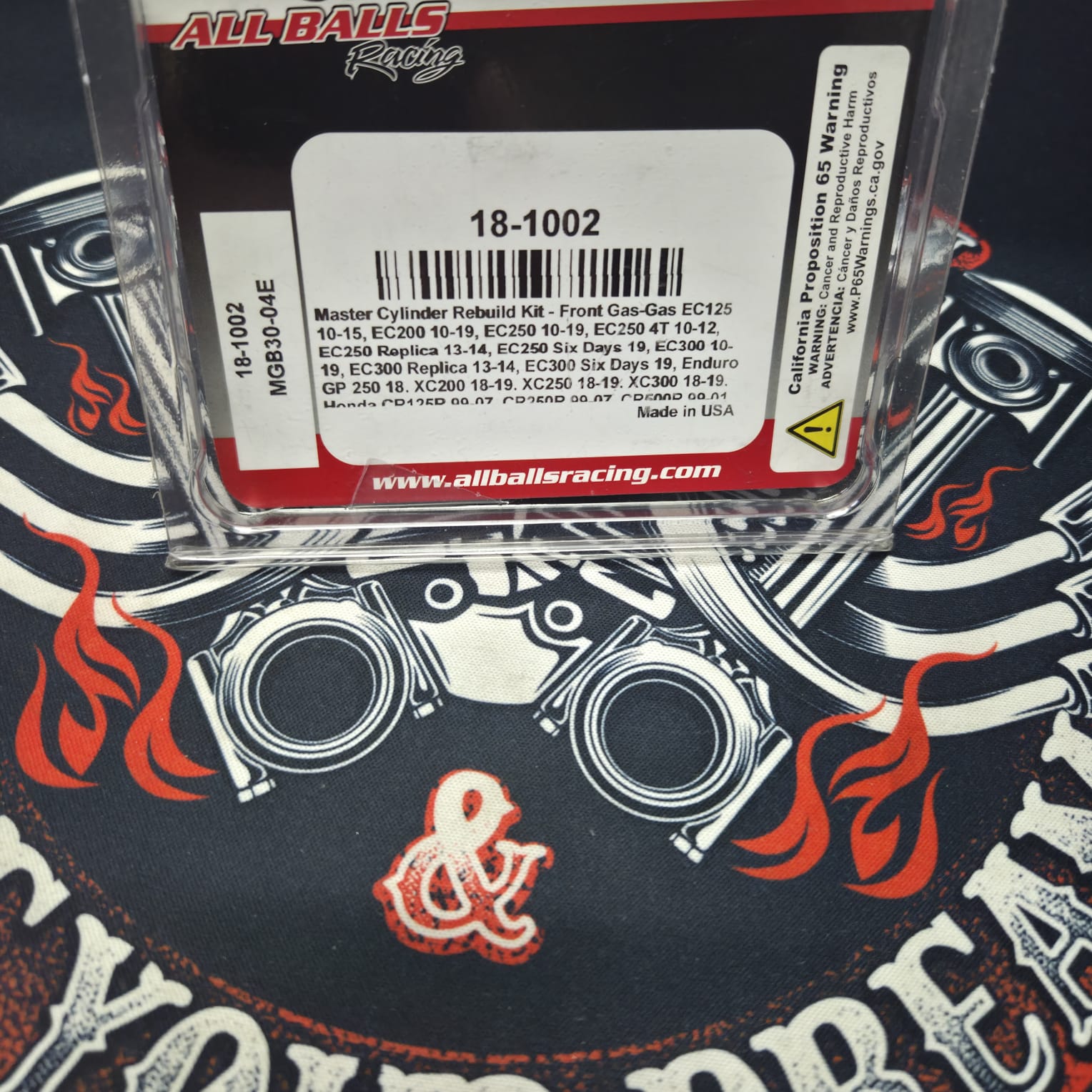 Ремкомплект переднего главного тормозного цилиндра AllBalls 18-1002 Honda/Kawasaki/Yamaha/Suzuki Аналог ProX 37.910002