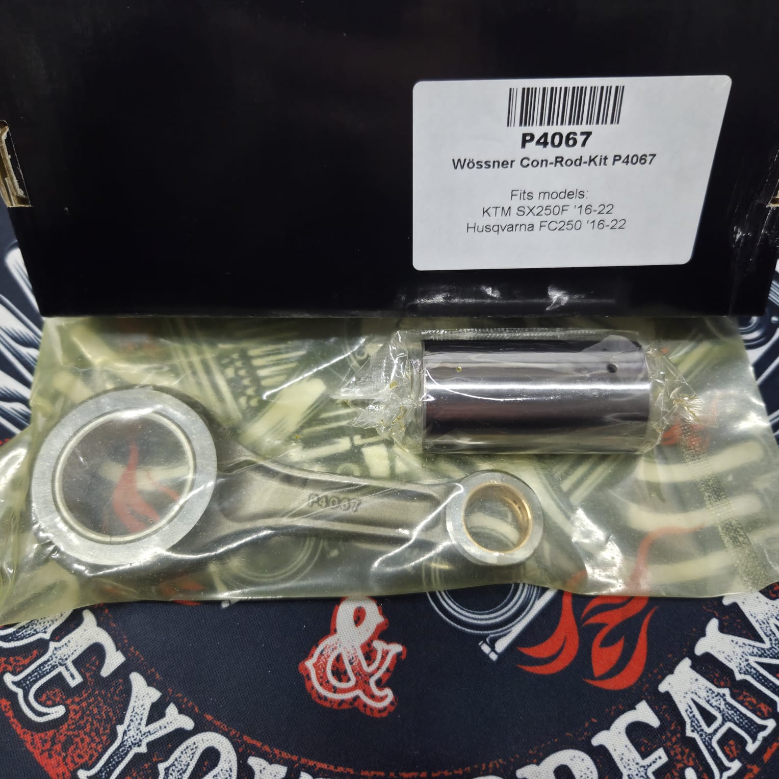 Шатунная сборка Wossner P4067 KTM SXF 250 16-23, EXCF 250 17-23, Husqvarna FC 250 16-23, FE 250 17-23, Gas Gas MCF/ECF 21-22 OEM:790.30.015.144