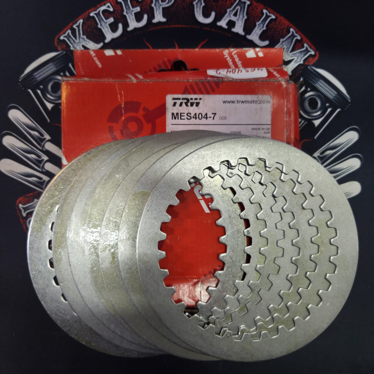 Стальные диски сцепления TRW MES404-7 Yamaha XVS 650 Drag Star 97-07