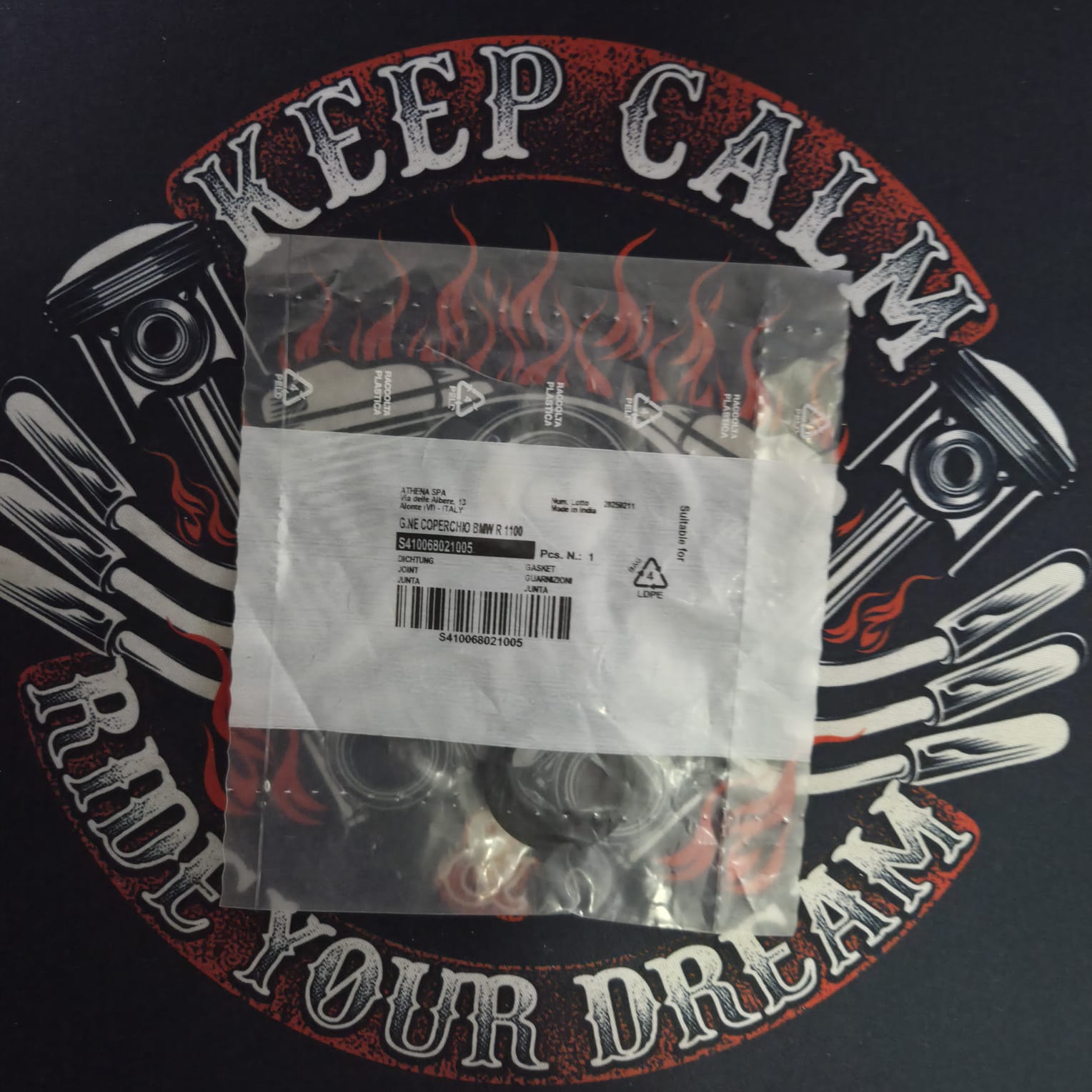 Прокладка свечного колодца S410068021005 Athena BMW R 850, R 1100, R 1150, R 850/1200C кросс: OEM 11121341707