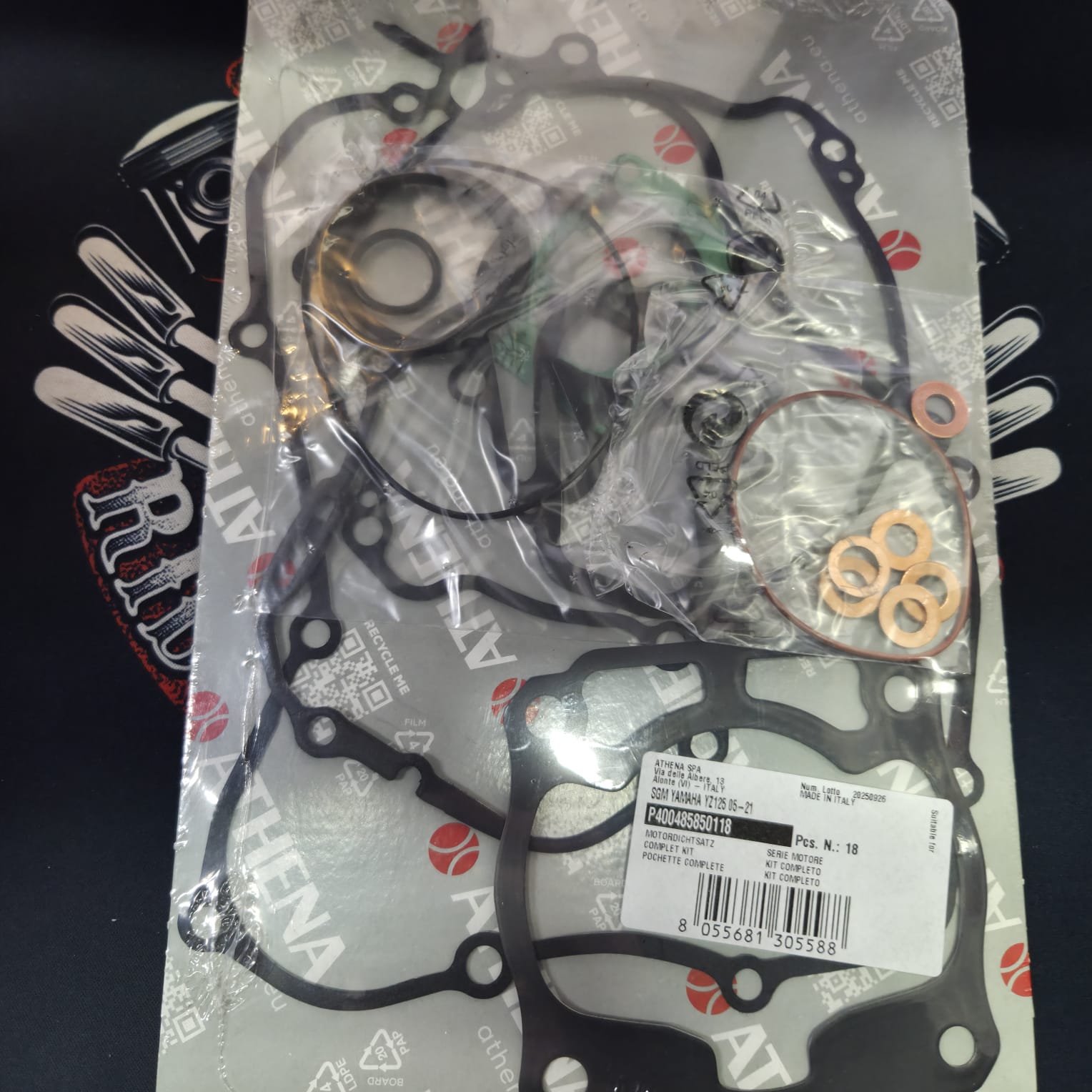 Комплект прокладок Athena P400485850118 Yamaha YZ 125 '05-'21