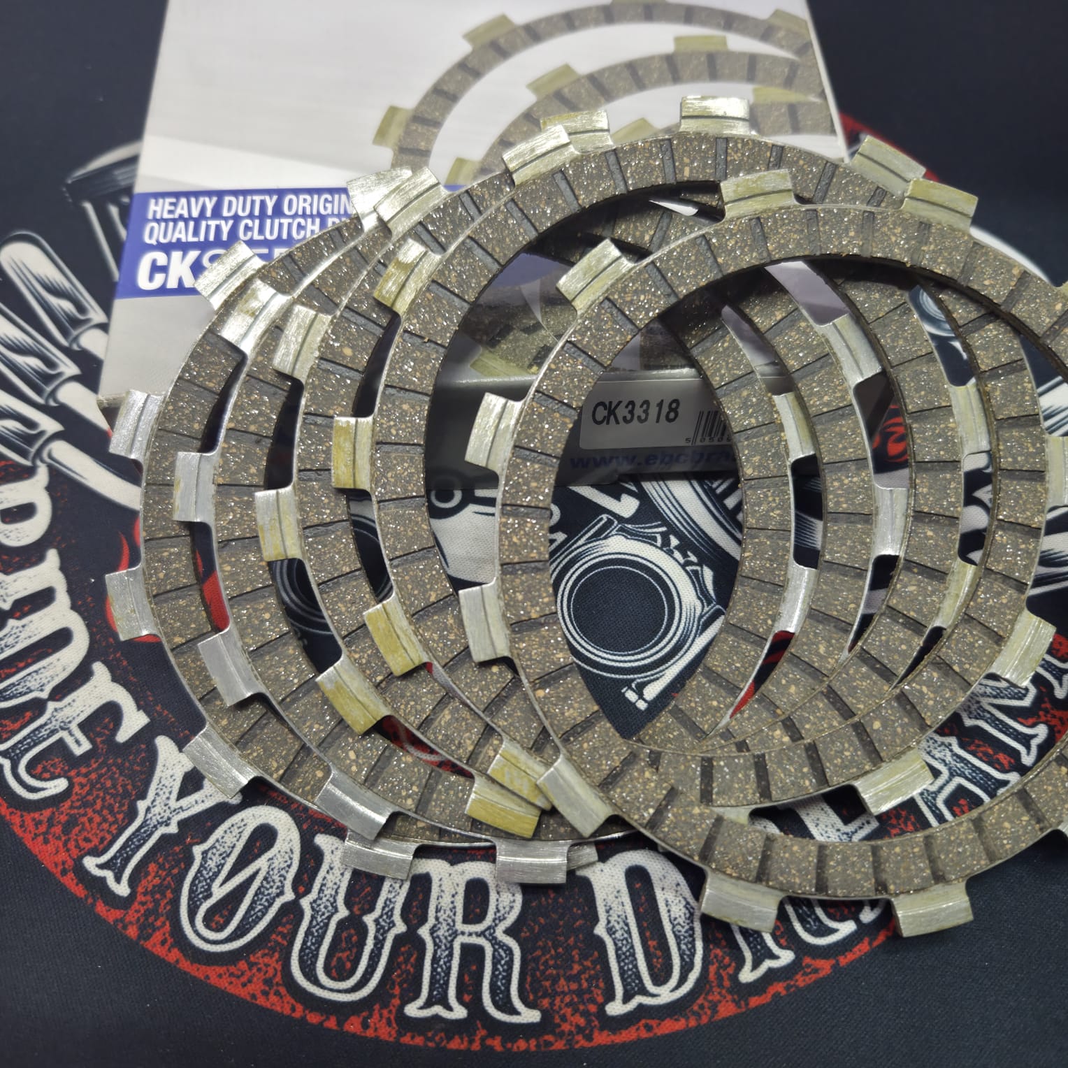 Диски сцепления EBC CK3318 Suzuki RM 85 02-12, DRZ 125 04-12, DR 125SE 95-00, RV 125, Van Van 03-14