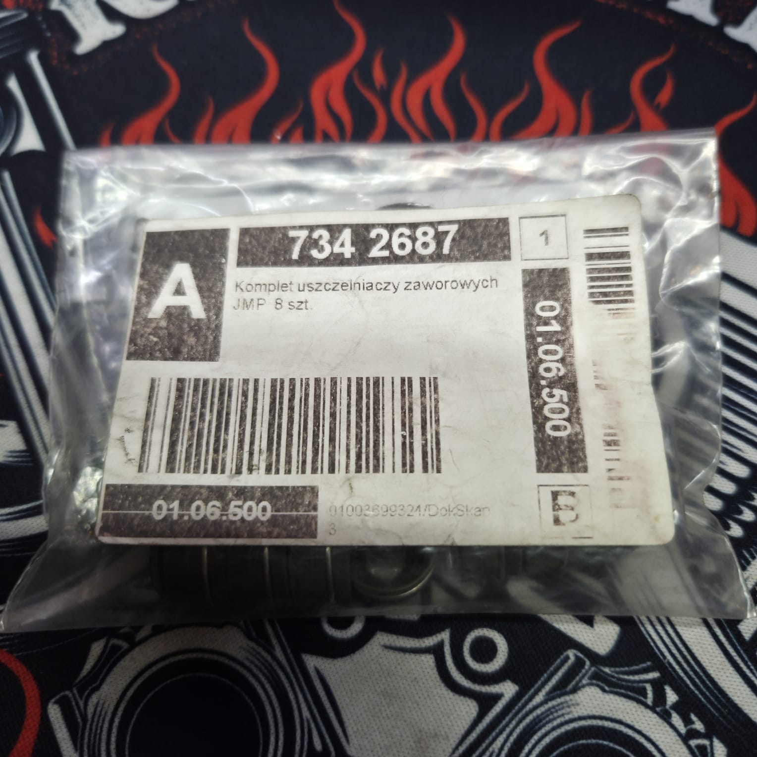 Маслосъемные колпачки JMP 7342687 Kawasaki 9204-9016, Suzuki KK-9204-9016-000, Honda 12209-MB-9003