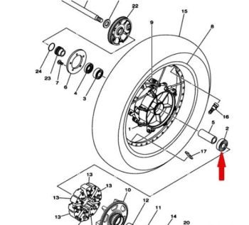Подшипник Koyo 60/22-2RS Yamaha 93306-00420-00 93306-07202-00 93306-07208-00 22x44x12mm