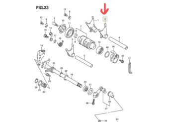 Вилка переключения передач Suzuki 25221-42E20-000 NO.2