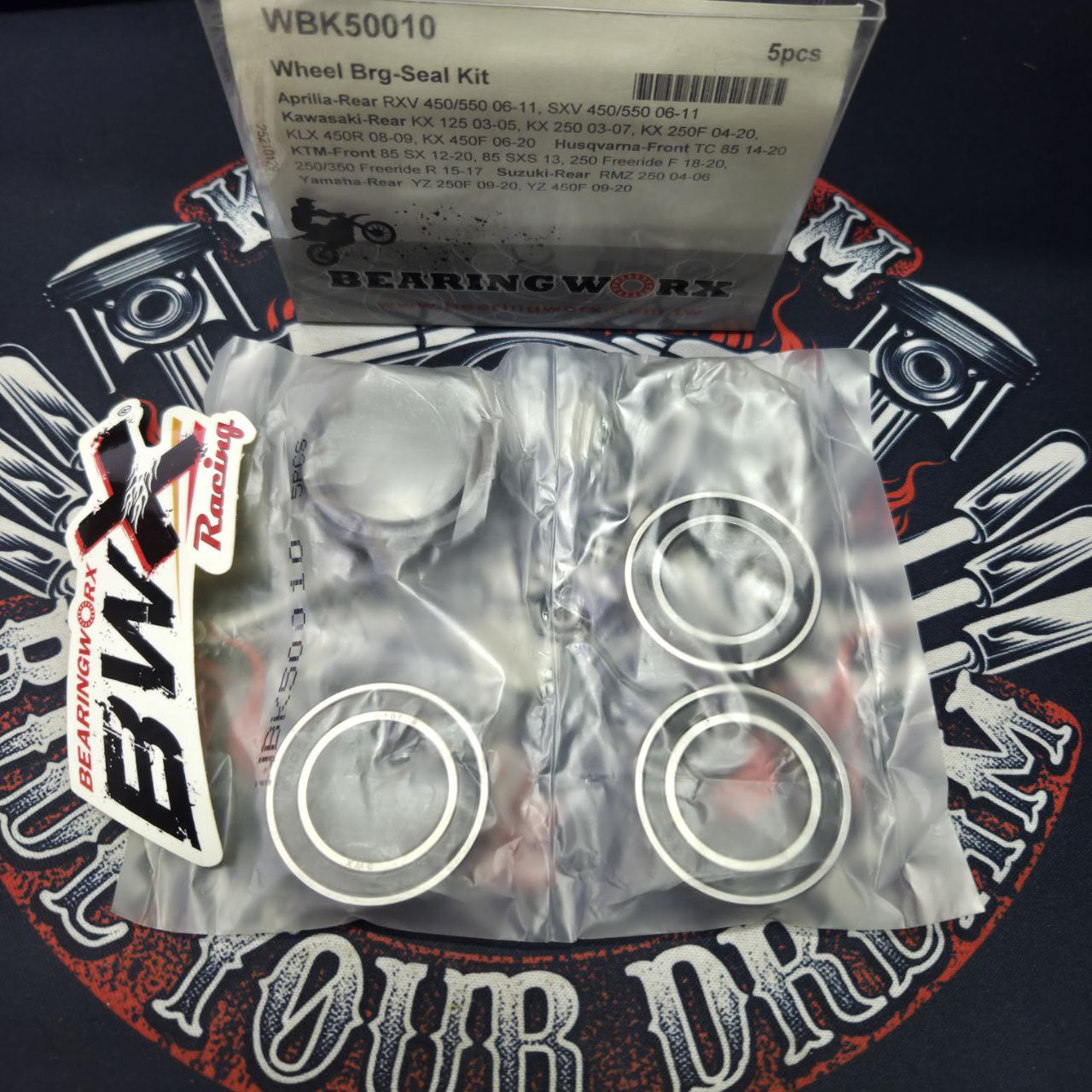 Подшипники колеса BWX WBK50010 Kawasaki, KTM, Suzuki, Yamaha аналог AllBalls 25-1406, 25-1591