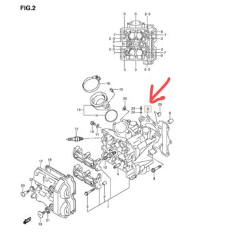 Прокладка ГБЦ Suzuki 11141-20F00-000 пер/зад