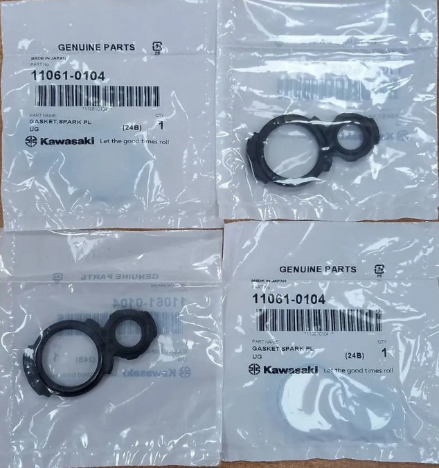 Прокладка свечных колодцев Kawasaki Z750/800/1000 ZX-9R 02-03 KLZ 1000 1 шт OEM:11061-0104