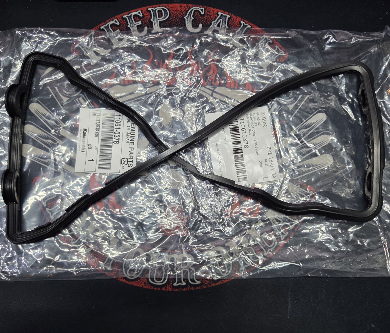 Прокладка клапанной крышки Kawasaki OEM 11061-0378, 11061-0247 ZX-6R 07-08