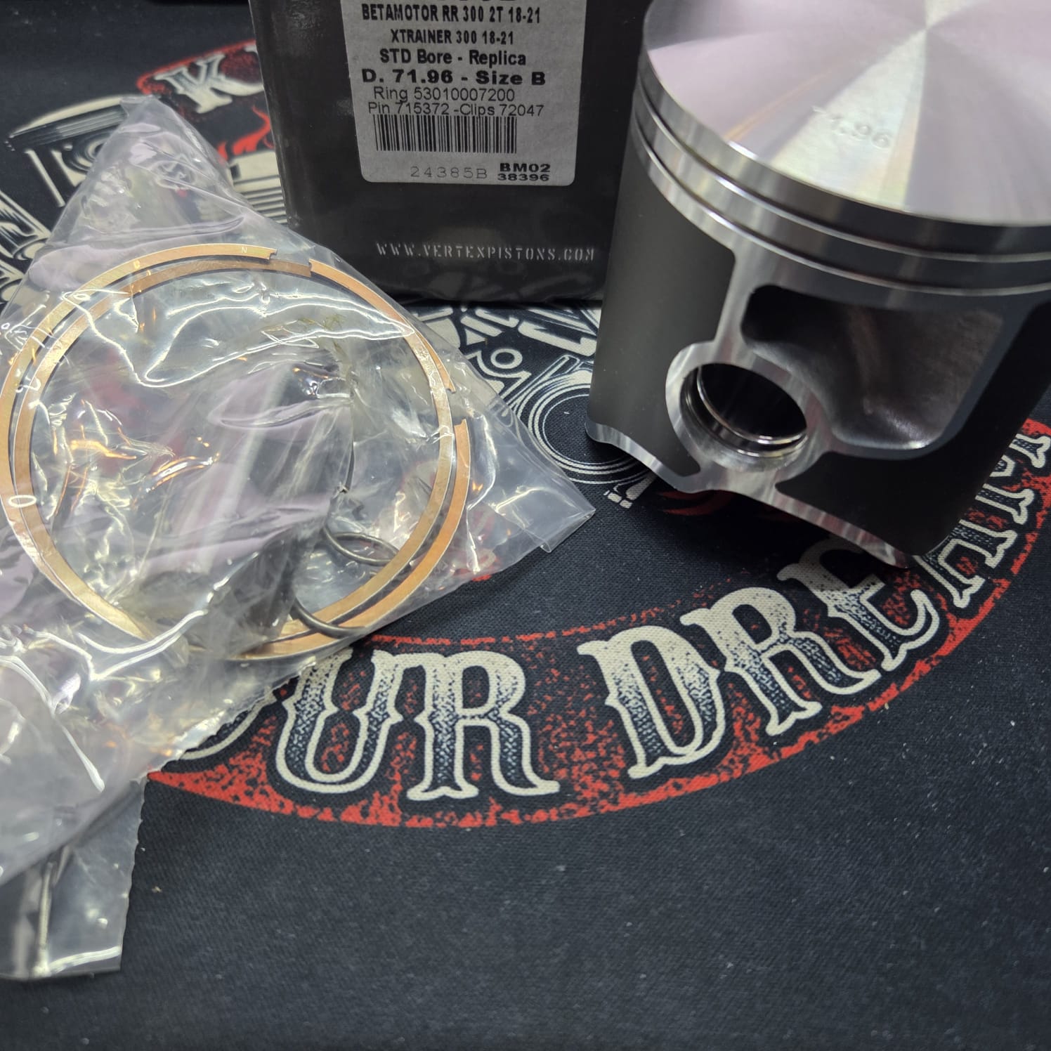 Поршень Vertex 24385B Beta (2T) 300 RR '18-21 71,96mm