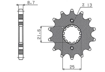 Звезда Sunstar 511.15 аналог JTF513.15
