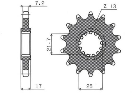 Звезда Sunstar 408.15 аналог JTF297.15