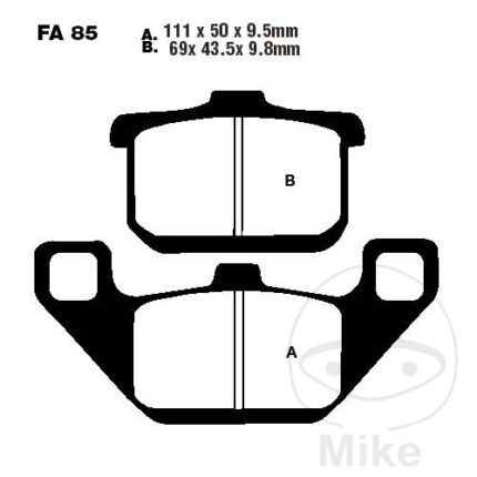 EBC Тормозные колодки FA085 KH085