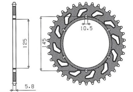 Звезда Sunstar 3541-47 аналог JTR855.47