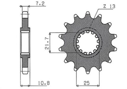 Звезда Sunstar 414.17 аналог JTF1586.17