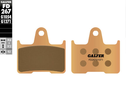 Тормозные колодки Galfer FD267G1371 FA254