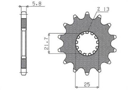 Звезда Sunstar 325.15 аналог JTF565.15