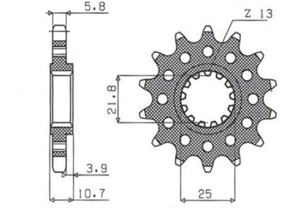Звезда Sunstar 394.16 аналог JTF1581.16