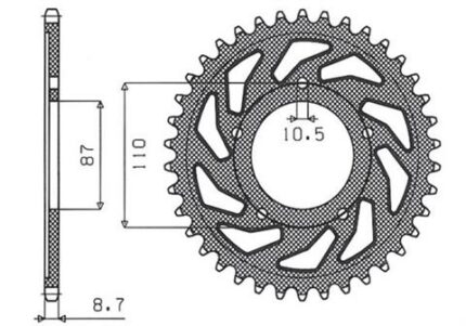 Звезда Sunstar 5383-46 аналог JTR829.46