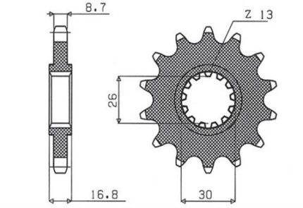 Звезда JT JTF333.16RB 52216