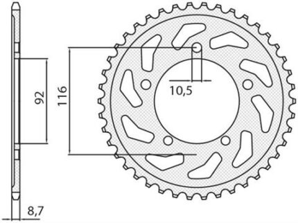Звезда Sunstar 5405-41 аналог JTR1493.41
