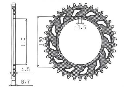 Звезда Sunstar 5474-45 аналог JTR479.45