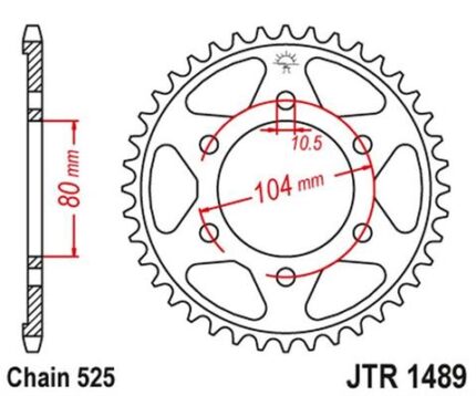 Звезда Sunstar 4347-39 аналог JTR1489.39