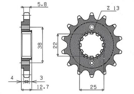 Звезда Sunstar 359.15 аналог JTF511.15