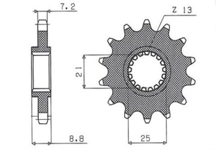 Звезда Sunstar 428.16 аналог JTF1537.16